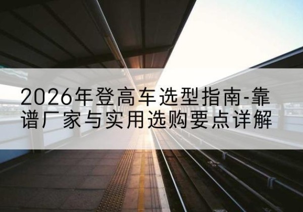成安登高车厂家推荐-2026年登高车选型指南-靠谱厂家与实用选购要点详解